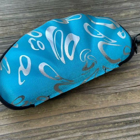 Empty case for Sunglasses Blue Hard Case Zip Up Case only - Picture 9 of 10